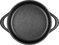 Smile - 10-teiliges Kochgeschirr-Set - Antihaftbeschichtung - Schwarz ,MGK-17 -Küchenwaren Geschäft 85d2dcfb19d4932fd12fce423f539612