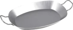 CHG Ovale Eisenpfanne Mit 2 Griffen Aus Eisen