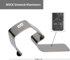 9er Set WECK Quentin Glas 795ml + 9x Einmach-Zubehör + Rezeptheft I Sturz-Form -Küchenwaren Geschäft 88c6f166c26852d484810fac121ca32a