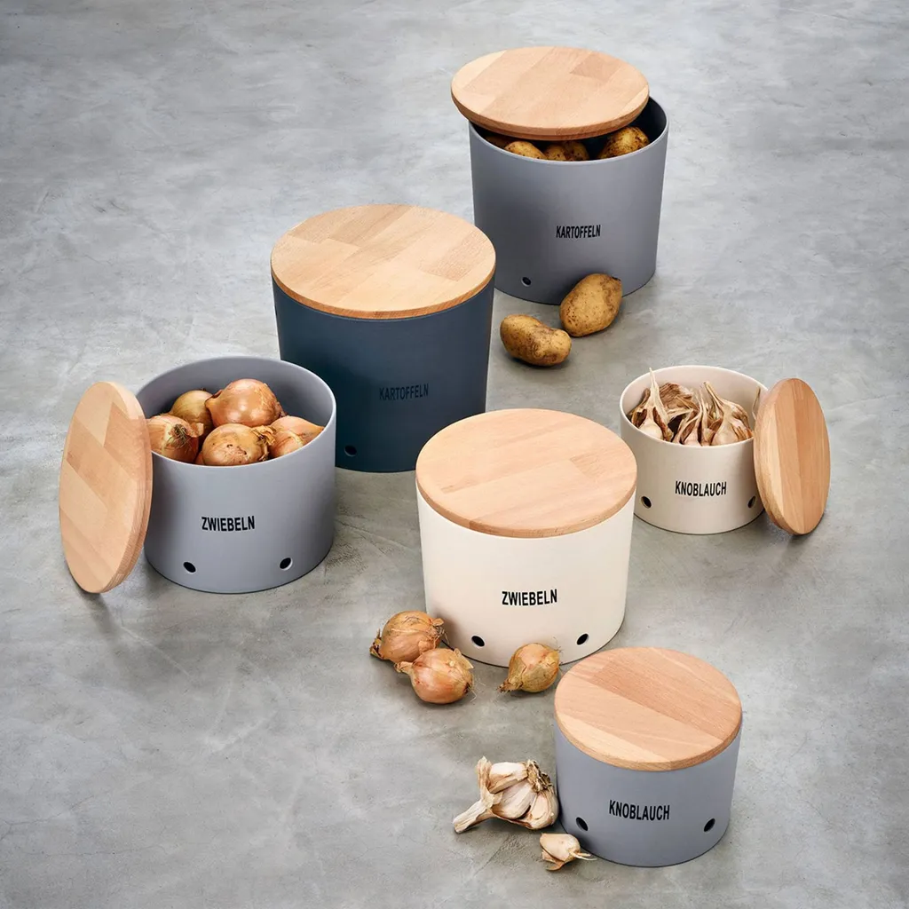 LS-LebenStil Natur Design Holz Kartoffeltopf 23x20cm Mad E In Germany Grau Silber 6 LS-LebenStil Natur Design Holz Kartoffeltopf 23x20cm Mad E In Germany Grau Silber – Bild 4