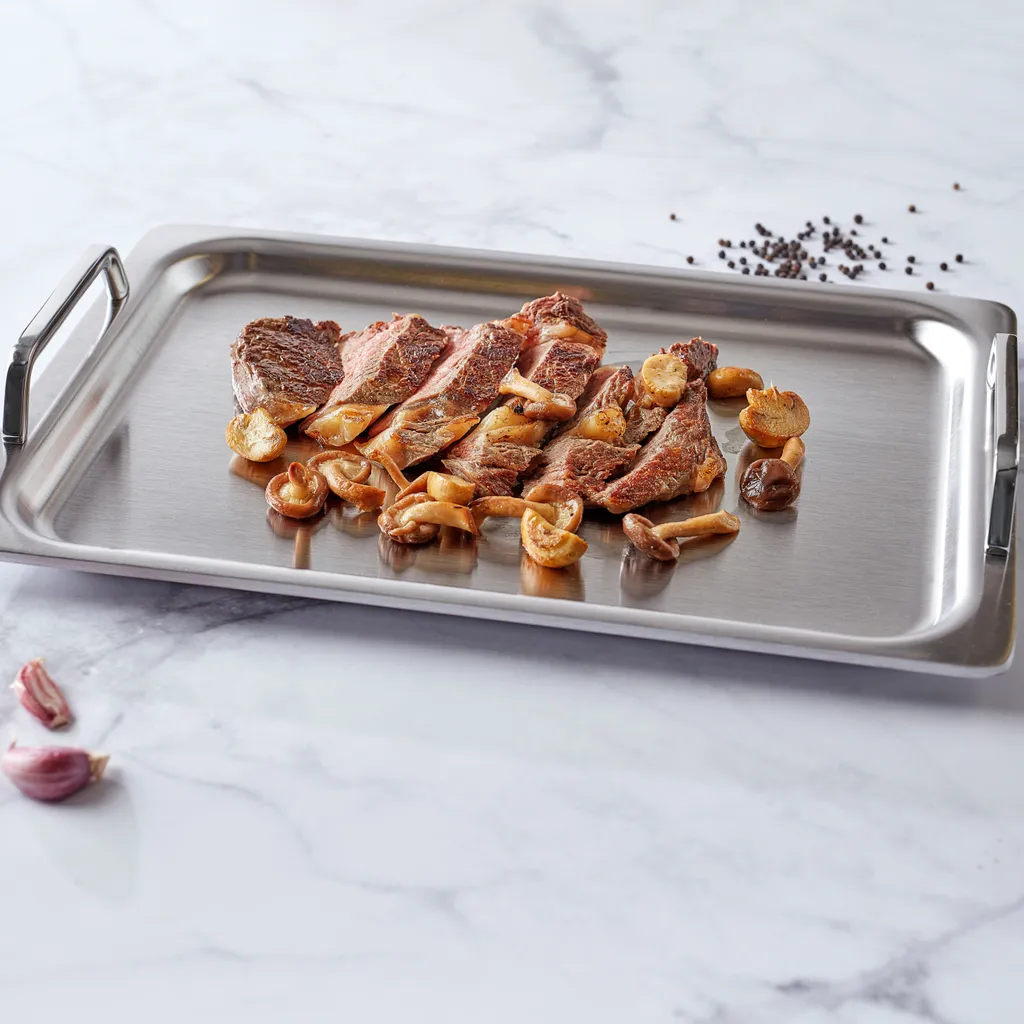 Demeyere Teppanyaki 40850-956-0 Bratpfanne, Edelstahl, Induktionsherd-geeignet 4 Demeyere Teppanyaki 40850-956-0 Bratpfanne, Edelstahl, Induktionsherd-geeignet – Bild 2