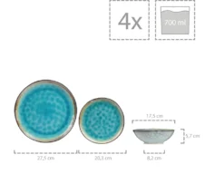 Sänger SÄNGER Steingut Geschirrset Capri, Tafelservice 12 Teilig Für 4 Personen 12 Sänger SÄNGER Steingut Geschirrset Capri, Tafelservice 12 Teilig Für 4 Personen -Küchenwaren Geschäft 8f661bd9f410a81ad246a510938ae119