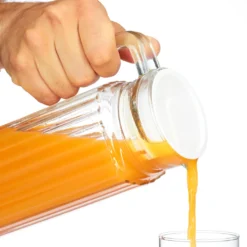 Relaxdays Saftkrug Glas 1 L -Küchenwaren Geschäft 917cd6b12ec2c2982a4412be9bdf3b38