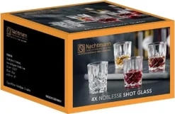 Nachtmann 100694 Noblesse Stamper Kristallglas, 55 Ml, H: 6,1 Cm, ø 5 Cm, Klar (4er Pack) -Küchenwaren Geschäft 91c3ae3e3bb2f6936600cf4cf8e3a7c8