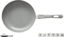Steinhoff SOP Bratpfanne Pfanne °28cm Induktion/Antihaftbeschichtet Grau 201535