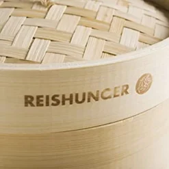 Reishunger Bambusdämpfer (Ø 20 Cm), Für 2 Personen, Inkl. 2 Baumwolltücher -Küchenwaren Geschäft 9261e32ead995ab71f1bd63b19e478d5