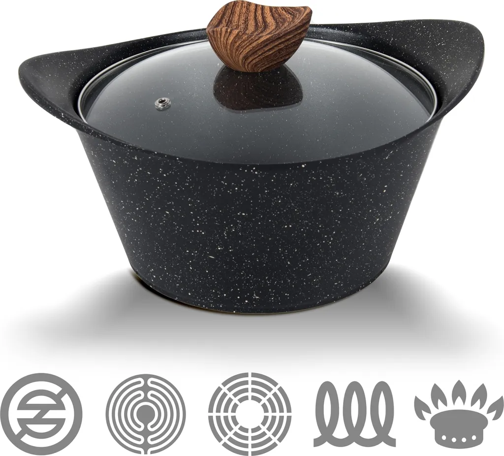 Fiora Topfset 19 Teilig Antihaftbeschichtung Aluguss Induktion Für Alle Herdarten Spülmaschinengeeignet Kochtöpfe Mit Pfannen 4 Fiora Topfset 19 Teilig Antihaftbeschichtung Aluguss Induktion Für Alle Herdarten Spülmaschinengeeignet Kochtöpfe Mit Pfannen – Bild 2