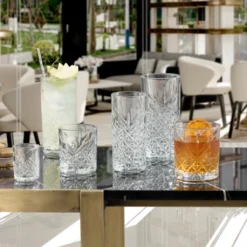 Pasabahce Timeless 520205 Longdrink Glas Wassergläser Kristall Design 4´er Set Transparent 365 Ml -Küchenwaren Geschäft 93430683685fc9e870adb154554539f5