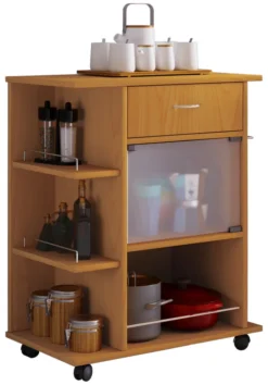 VCM Holz Küchenwagen Servierwagen Rollwagen Ablage Rollbar Rollen Schublade Pocis Buche -Küchenwaren Geschäft 93c9b9c727524376426c60cf33e338e3