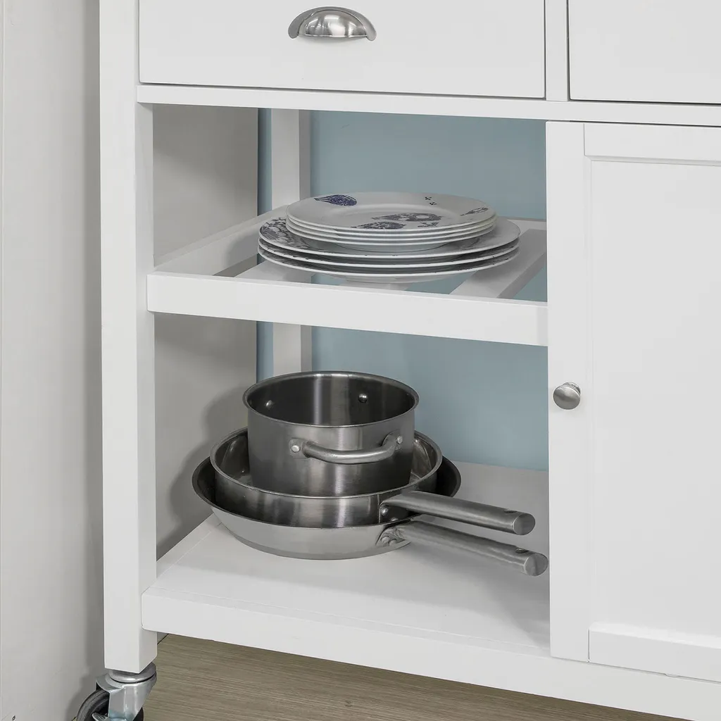 SoBuy Küchenwagen Mit Ablagen Und Schubladen Küchenschrank Rollwagen,FKW62-WN 11 SoBuy Küchenwagen Mit Ablagen Und Schubladen Küchenschrank Rollwagen,FKW62-WN – Bild 9