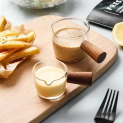 90ml Mini-Milchtopf Aus Glas, Saucenpfanne Mit Einzelnen Ausläufen, Milchbecher Für Westliches Restaurant Mini-Milchkännchen -Küchenwaren Geschäft 95cb7e76826c57e6209470d66cba7d14