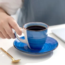 Kaffeeservice Steinzeug, Vancasso BONITA 12 Teiliges Kaffeeset, Cappuccino Tassenset Für 6 Personen, Tassen Und Untertassen -Küchenwaren Geschäft 96f0a81a7914592544ca1b170d2f038c