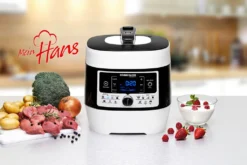 Elektrischer Dampfdruck- & Multikocher MD 1000 MeinHans, 14 Automatik-Kochprogramme, Temperaturbereich Von 40 °C-170 °C, Dampfdruck-Kochen, Backen, Braten, Slow-Cooking, Sous Vide Und Mehr 13 Elektrischer Dampfdruck- & Multikocher MD 1000 MeinHans, 14 Automatik-Kochprogramme, Temperaturbereich Von 40 °C-170 °C, Dampfdruck-Kochen, Backen, Braten, Slow-Cooking, Sous Vide Und Mehr -Küchenwaren Geschäft 97f06a2afb7a51f49535bfef7834a157