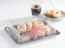 APS Serviertablett Mit Haube /// /// 25 X 19 Cm, H: 7 Cm /// 18/0 Edelstahl /// 67 -Küchenwaren Geschäft 9980b08c6170f5b4b2700c7ce9e34cfb