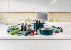 Silit Compact Topf-Set, 4-teilig, Petrol 18 Silit Compact Topf-Set, 4-teilig, Petrol -Küchenwaren Geschäft 9996acd148cc843fe70302c7d06c1c47