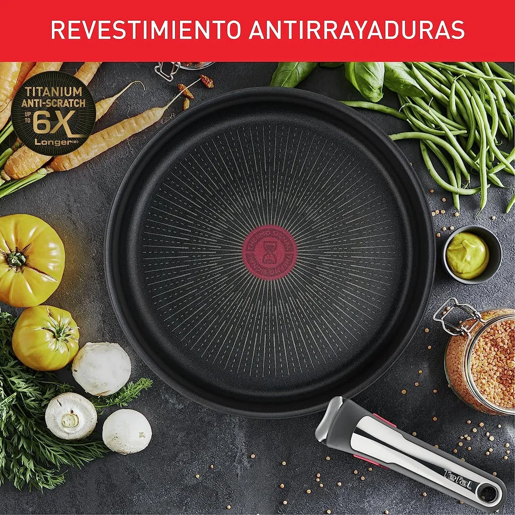 Tefal Topfset INGENIO Emotion Kochgeschirr, 22 Tlg, Topfset & Pfannenset, Wok, Pfanne , Edelstahl 18/10, Töpfe Und Pfannen Set, Kochtopf Kochtöpfe Für Induktionsherd Geeignet, Mit Deckel Abnehmbarer Griff 7 Tefal Topfset INGENIO Emotion Kochgeschirr, 22 Tlg, Topfset & Pfannenset, Wok, Pfanne , Edelstahl 18/10, Töpfe Und Pfannen Set, Kochtopf Kochtöpfe Für Induktionsherd Geeignet, Mit Deckel Abnehmbarer Griff – Bild 5