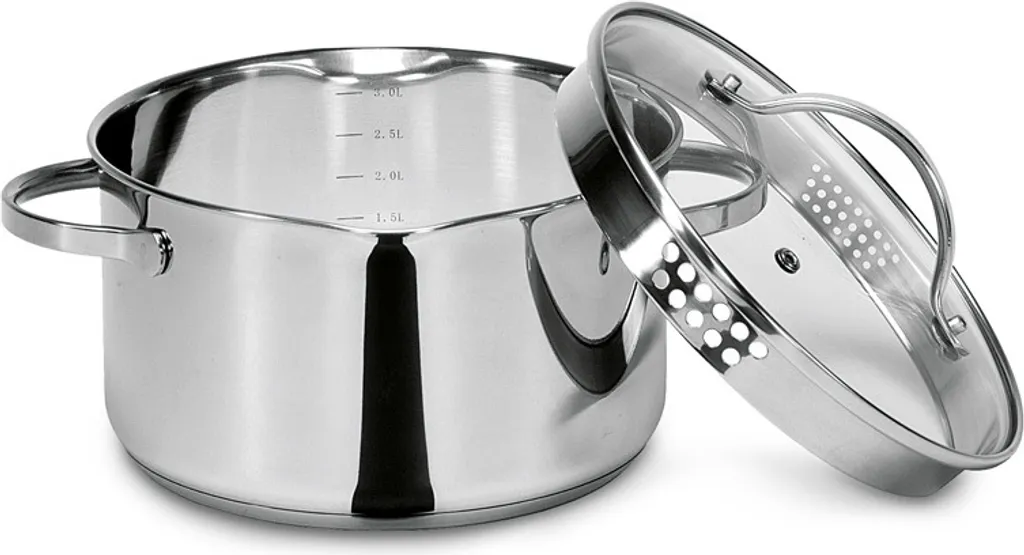 Krüger Kochtopf Aus Rostfreiem Edelstahl Fassung 3000ml 20cm 8 Krüger Kochtopf Aus Rostfreiem Edelstahl Fassung 3000ml 20cm – Bild 6