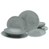 CreaTable 33068 Tafelservice Sofia Für 4 Personen, Porzellan, Grau (1 Set, 12-teilig) -Küchenwaren Geschäft 9cda1db569224586a3981c17b9f5cf1a