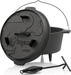 BBQ-Toro Dutch Oven Set 3-teilig, 4.5 QT Feuertopf + Deckelheber, Gusseisen Topf 10 BBQ-Toro Dutch Oven Set 3-teilig, 4.5 QT Feuertopf + Deckelheber, Gusseisen Topf -Küchenwaren Geschäft 9ced1584ff2d49cc691558d527ce6fc4