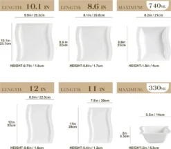 MALACASA, Serie Flora, 26 Tlg. Cremeweiß Porzellan Geschirrset Kombiservice Tafelservice Mit 6 Schalen, 6 Dessertteller, 6 Suppenteller, 6 Speiseteller Und 2 Rechteckigen Platten -Küchenwaren Geschäft 9d587d1ccc03248c0429fa69ae62fbef