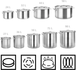 VidaXL Suppentopf 50 L 40×40 Cm Edelstahl -Küchenwaren Geschäft a00f84d8f2f4f97c3bce11206d848973
