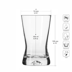 KROSNO X-Line Wassergläser, 6er-Set, 200 Ml -Küchenwaren Geschäft a2749d94f20155a4526dde5da86671e9