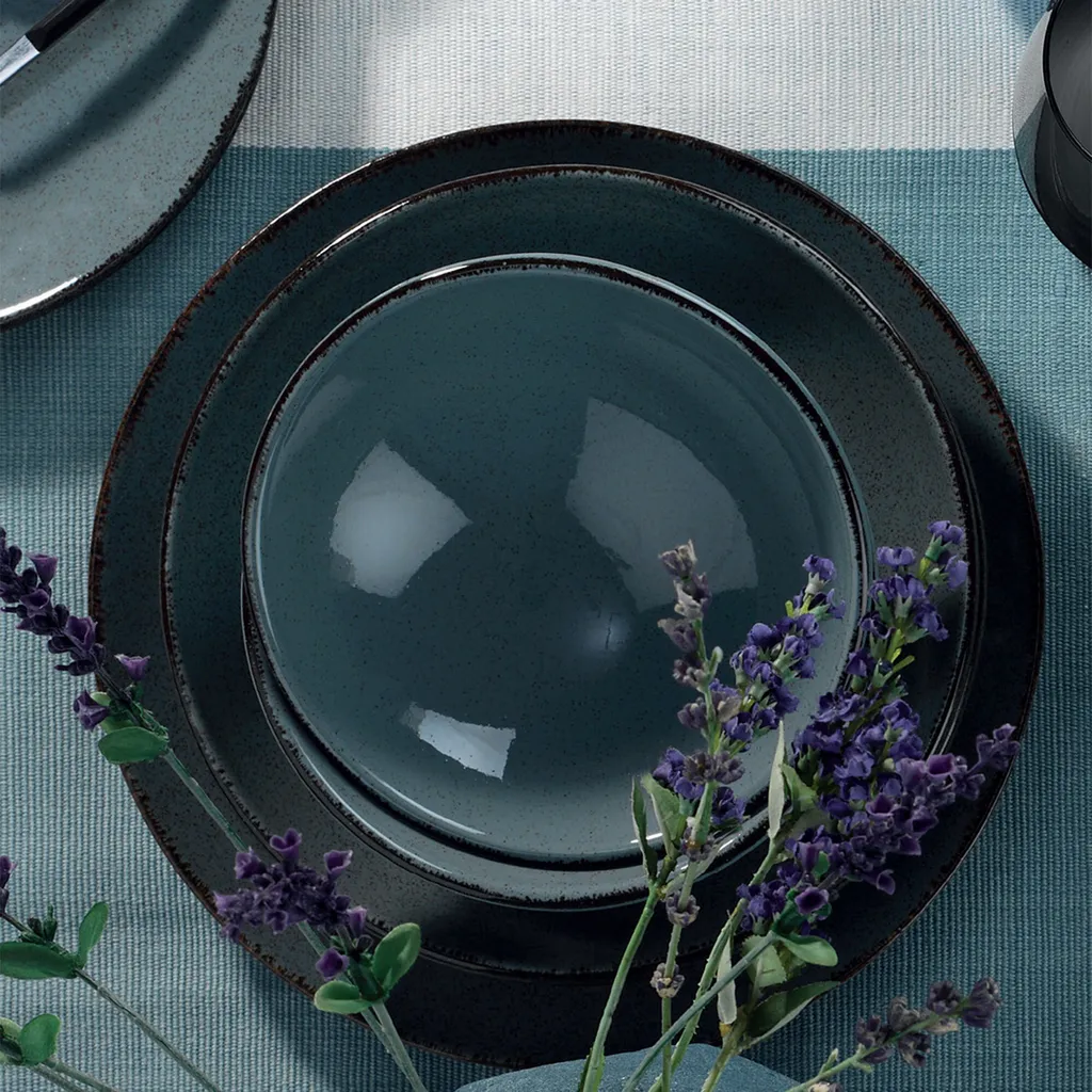 Heritage, Kütahya Porselen,(24 Stücke), Abendessen , Blau, 100% Porzellan 4 Heritage, Kütahya Porselen,(24 Stücke), Abendessen , Blau, 100% Porzellan – Bild 2