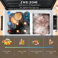 Merax Elektrisch Kühlbox Mit Kompressor 31.5L Schwarz, Mini Kühlschrank Tragbar Kühlleistung Bis -20° C, Gefrierbox 12/24 V Und 230 V Für Büro, Auto, Camping, Garten -Küchenwaren Geschäft a73b9897cc77a1311e858187e0be0f62