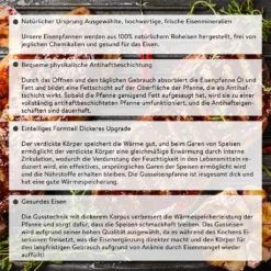 Mucola Gusseisen Feuertopf Gusstopf Inkl. Deckelgriff 2in1 Kochtopf & Pfanne 9,0L Dutch Oven Potjie Camping Kochgeschirr -Küchenwaren Geschäft a88abcc219158915508221a16e91feb4