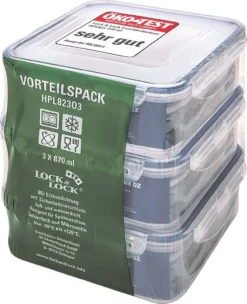 Lock & Lock LocknLock Classic Vorteilspack 3tlg. 2,61L 3 X HPL823 (870ml) HPL823O3 -Küchenwaren Geschäft a909ef2fc097b86fbab585966a496f15