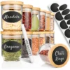 PORADA 12 Stapelbare Gewürzgläser Set 150ml Glasbehälter Mit Deckel Aufbewahrung Küche Gewürzdosen Vorratsdosen Glas Mit Deckel Aufbewahrungsgläser Küchenorganisation Aufbewahrung… -Küchenwaren Geschäft ab05dfe2dc86379ee60b8d8f83b591ab