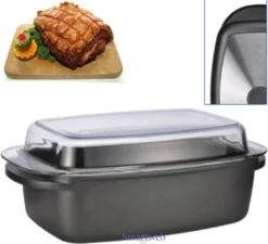 Aluguss Bräter Mit Deckel Backofengeeignet Bis 180 °C Gänsebräter In 5,6 Liter -Küchenwaren Geschäft ab9727b964f2bf59a1ff88a0d22d3333