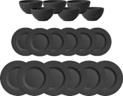 Villeroy & Boch Manufacture Rock Tafelservice 18-teilig Schwarz -Küchenwaren Geschäft abef699cca4aebacc9eee5970cf17323