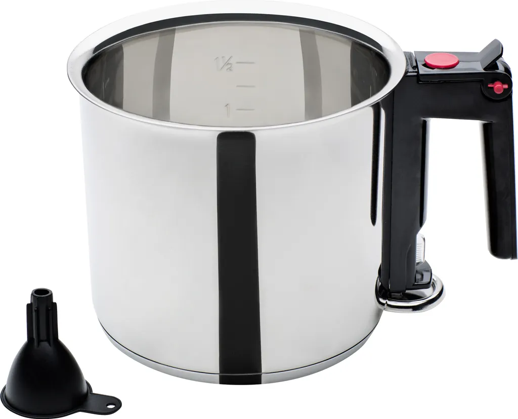 GSW Simmertopf 16cm, Edelstahl, Kunststoff, Simmertopf ø Ca. 16 X H 15,0cm / Einfülltrichter 3 GSW Simmertopf 16cm, Edelstahl, Kunststoff, Simmertopf ø Ca. 16 X H 15,0cm / Einfülltrichter