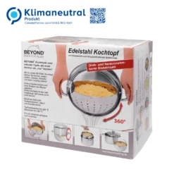 BEYOND® Edelstahl Kochtopf 24 Cm, Mit Glasdeckel Und Herausnehmbarem Siebeinsatz -Küchenwaren Geschäft ad7d4b9fa77110e1c0c3ad543f90b12d