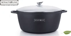 Royalty Line RL-BS34M: Gussauflauf Mit Glasdeckel - 34cm -Küchenwaren Geschäft aec37b2e81b4c76db0ab2e316881c317