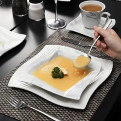 MALACASA, AMPARO 30 Tlg. Marmor Porzellan Geschirrset Kombiservice Tafelservice Mit Kaffeetassen, Unterteller, Dessertteller, Suppenteller, Speiseteller Für 6 Personen 13 MALACASA, AMPARO 30 Tlg. Marmor Porzellan Geschirrset Kombiservice Tafelservice Mit Kaffeetassen, Unterteller, Dessertteller, Suppenteller, Speiseteller Für 6 Personen -Küchenwaren Geschäft af80c7b0362205422fff5072a71212e8