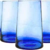 Nicola Spring 6 Stück Merzouga Recycled Longdrinkgläser Set - Trinkglas - 320ml - Blau -Küchenwaren Geschäft b1879a437f987045723633a64131be9c