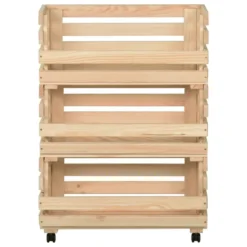 VidaXL Gemüsewagen 57x30x80 Cm Massivholz Kiefer -Küchenwaren Geschäft b1ae57bcfd8ad852a17832176c67095a