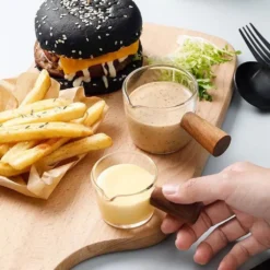 90ml Mini-Milchtopf Aus Glas, Saucenpfanne Mit Einzelnen Ausläufen, Milchbecher Für Westliches Restaurant Mini-Milchkännchen -Küchenwaren Geschäft b1c43ce4de7a9ac53bd6ace21ec5bda1