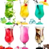 Cocktailgläser Set 6 Stück 400ml (max. 470ml) Longdrinkgläser Bargläser Hurricane Groß (Bunt) 2 Cocktailgläser Set 6 Stück 400ml (max. 470ml) Longdrinkgläser Bargläser Hurricane Groß (Bunt) -Küchenwaren Geschäft b1d6a6a70c0e35665f405f8356c31d72