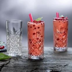 Pasabahce Timeless 520205 Longdrink Glas Wassergläser Kristall Design 4´er Set Transparent 365 Ml -Küchenwaren Geschäft b25b7d0a9c3570edf69ea845203e3082