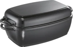 Schulte-Ufer 1664-32s Rustika Gusseisen Multi-Bräter Schwarz 2in1 Mit Grilldeckel