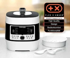 Elektrischer Dampfdruck- & Multikocher MD 1000 MeinHans, 14 Automatik-Kochprogramme, Temperaturbereich Von 40 °C-170 °C, Dampfdruck-Kochen, Backen, Braten, Slow-Cooking, Sous Vide Und Mehr 9 Elektrischer Dampfdruck- & Multikocher MD 1000 MeinHans, 14 Automatik-Kochprogramme, Temperaturbereich Von 40 °C-170 °C, Dampfdruck-Kochen, Backen, Braten, Slow-Cooking, Sous Vide Und Mehr -Küchenwaren Geschäft b329adafd324fbd1423f55d85c894337