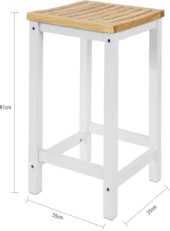 SoBuy 2er Set Stuhl Holzstuhl Essstuhl Küchenstuhl Hocker Zum Küchenwagen 2xFST29-WN -Küchenwaren Geschäft b3a00fc31c772ca361e87869694c7783