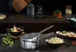 Tefal NORDICA Topfset Edelstahl 6-teilig H852S3 + DUETTO Bratpfanne °20cm -Küchenwaren Geschäft b8b423f1046a760a1bbfe55a85aab752