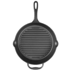 BBQ-Toro Gusseisen Bratpfanne | Ø 34 Cm | Mit Griff, Stiel Und Zwei Ausgießer, Gerippt - Preseasoned -Küchenwaren Geschäft baf24be6f0223e3e5735b0d750e7640c