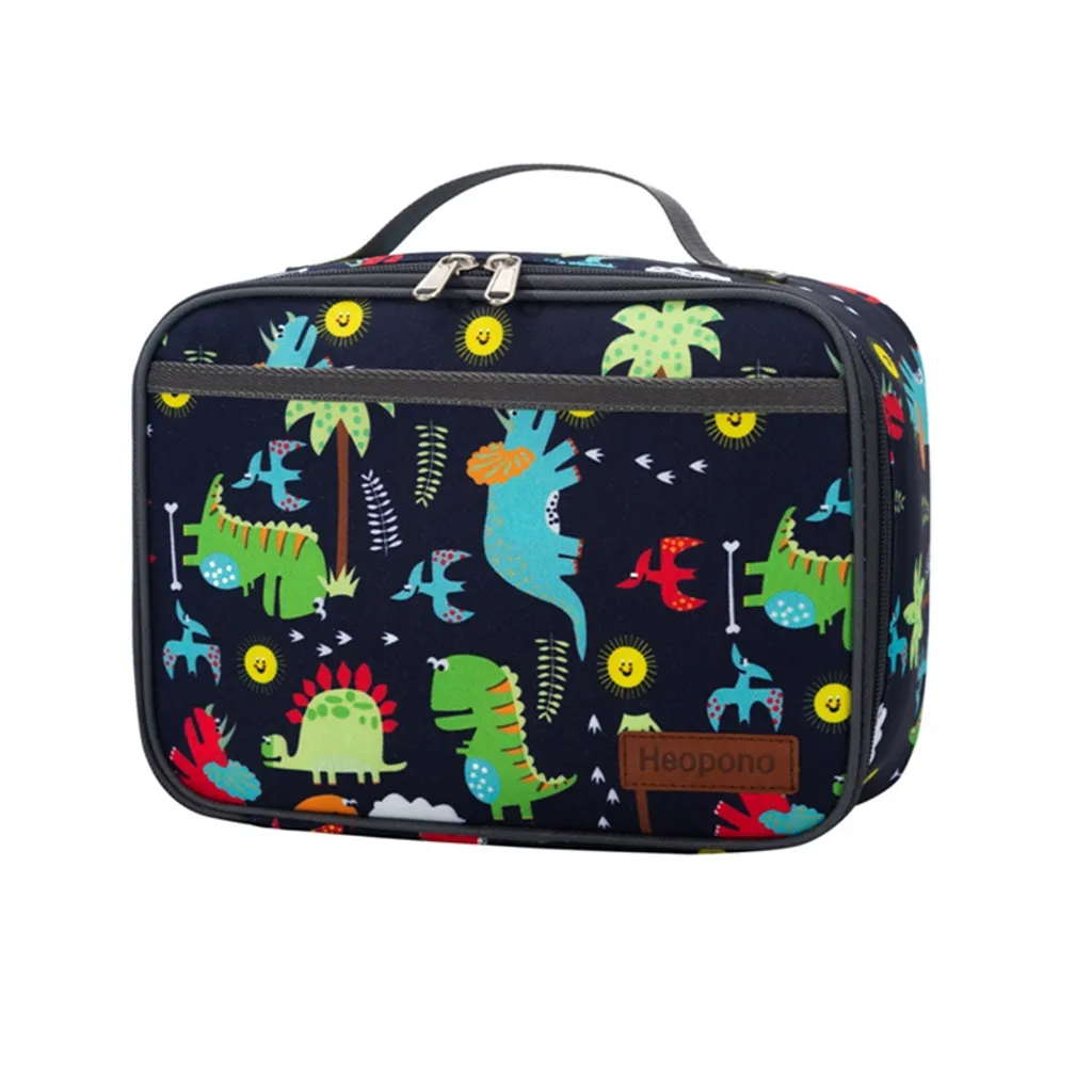 Kinder Lunchbag Picknicktasche Lunchpaket Kühltasche Mini-Isoliertasche Für Damen Herren, Studenten Dinosaurier 3 Kinder Lunchbag Picknicktasche Lunchpaket Kühltasche Mini-Isoliertasche Für Damen Herren, Studenten Dinosaurier