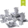 MALACASA, Serie Flora, 36 Tlg. Marmor Porzellan Kaffeeservice Geschirrset Mit 12 Kuchenteller, 12 Tasse 220ml, 12 Untertasse Für 12 Personen 2 MALACASA, Serie Flora, 36 Tlg. Marmor Porzellan Kaffeeservice Geschirrset Mit 12 Kuchenteller, 12 Tasse 220ml, 12 Untertasse Für 12 Personen -Küchenwaren Geschäft bd42e278a505684876e09aa6270ab52d