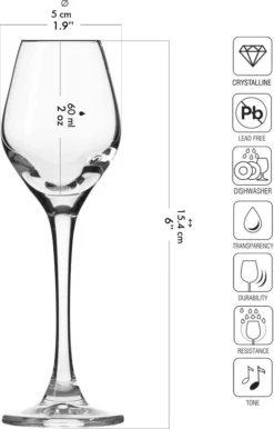KROSNO Splendour Likörgläser, 6er-Set, 60 Ml -Küchenwaren Geschäft bd93905f20abfe5cf93847689e65234a